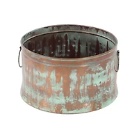 Copper Metal Rustic Planter Set