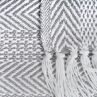 DII® Gray Herringbone Stripe Throw