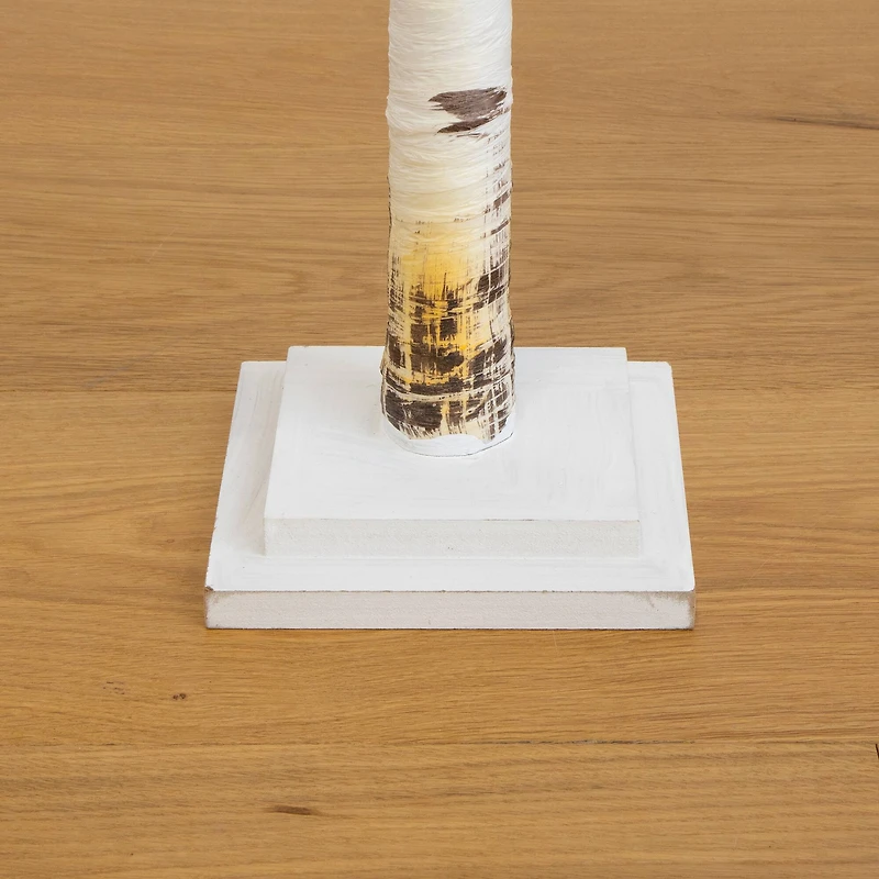 4ft. Pre-Lit Birch Artificial Christmas Tree, Warm White LED Lights