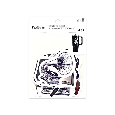 Bordeaux Vinyl Die-Cut Stickers by Recollections™