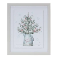Potted Pine Tree Wall Art Set