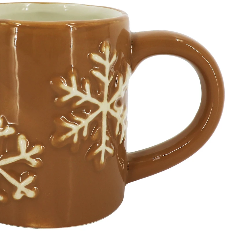 10oz. Gingerbread Snowflake Mug by Ashland®