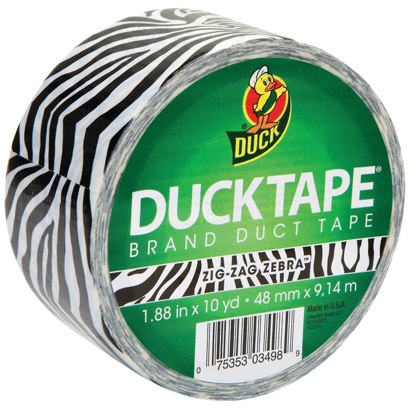 Duck Tape® Zebra Patterned Brand Duct Tape