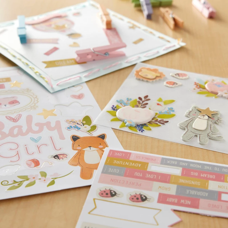 Girl Adventure Baby Stickers by Recollections™