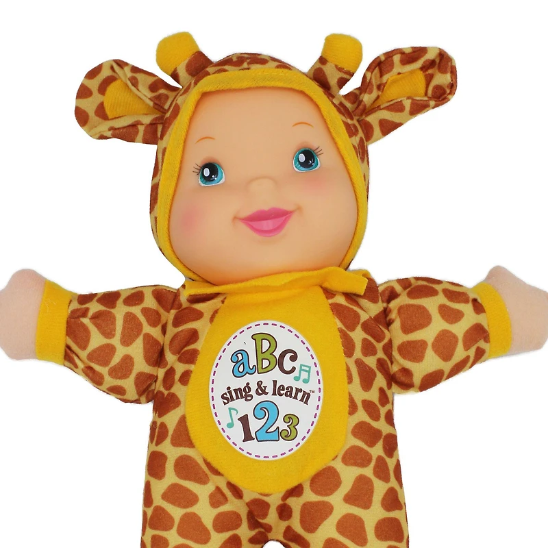 Goldberger Baby's First® Bilingual Sing & Learn™ 11" Baby Doll with Giraffe Print Outfit