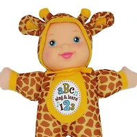 Goldberger Baby's First® Bilingual Sing & Learn™ 11" Baby Doll with Giraffe Print Outfit