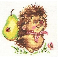 Alisa Hedgehog Cross Stitch Kit