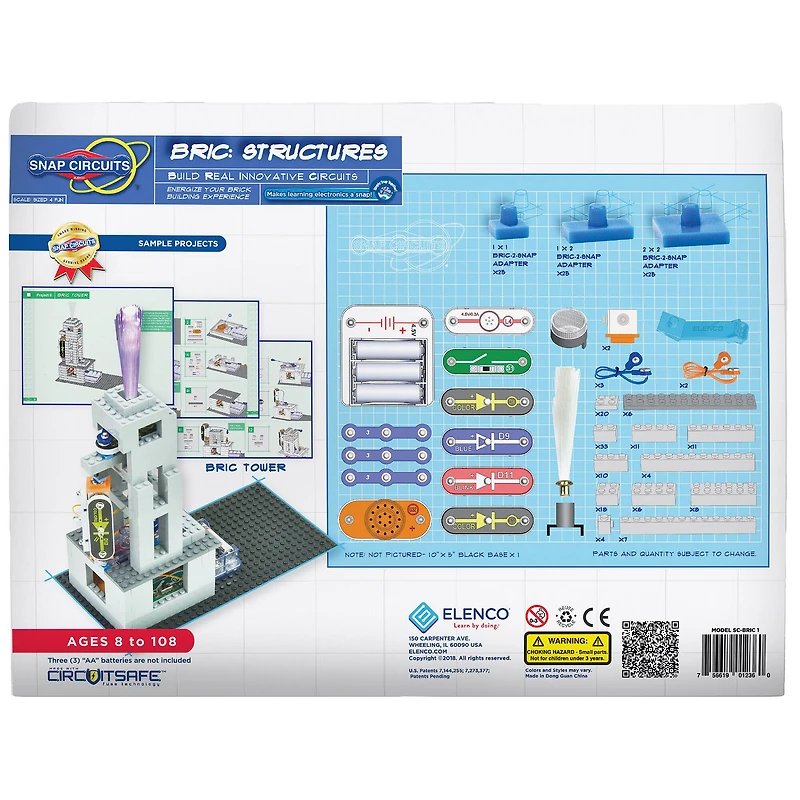 Elenco Snap Circuits Bric Structures Exploration Kit