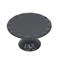 4.5" Black Stoneware Cake Stand by Ashland®