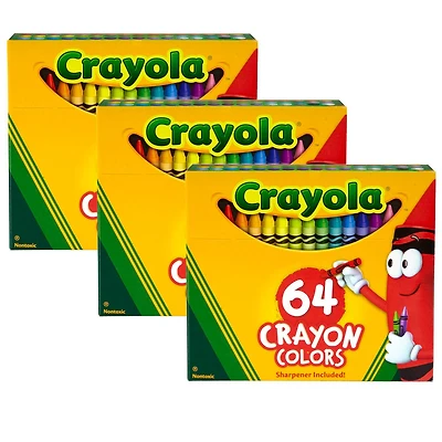 3 Packs: 64 ct. (192) Crayola® Crayon Colors