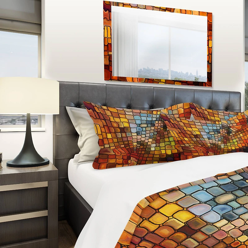 Designart 'Dreaming of Stained Glass' Modern & Contemporary Bedding Set