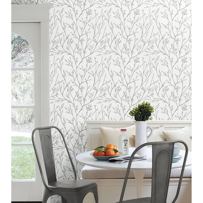 RoomMates Gray Tree Branches Peel & Stick Wallpaper