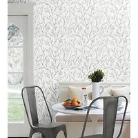 RoomMates Gray Tree Branches Peel & Stick Wallpaper