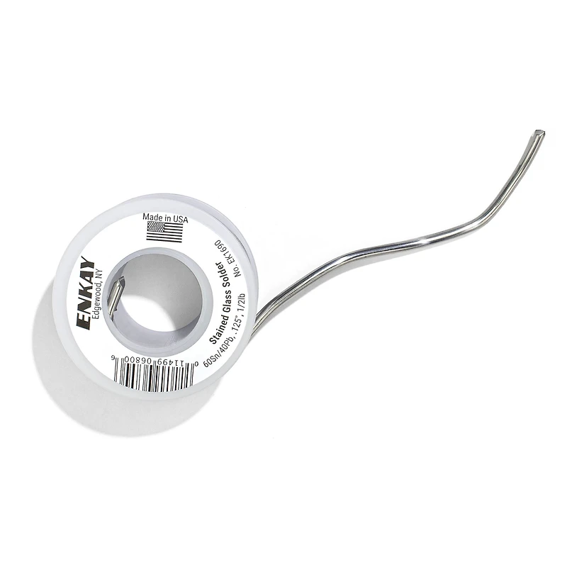 Enkay 1/8" Stained Glass Soldering Wire, 1/2lb.