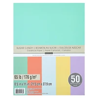 12 Packs: 50ct. (600 total) Sugar Candy 8.5" x 11" Cardstock Paper by Recollections™