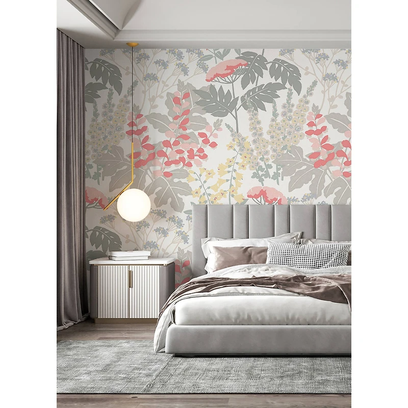 Katie Hunt Pink & Dove Gray Pink Paradise Wall Mural