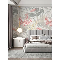 Katie Hunt Pink & Dove Gray Pink Paradise Wall Mural