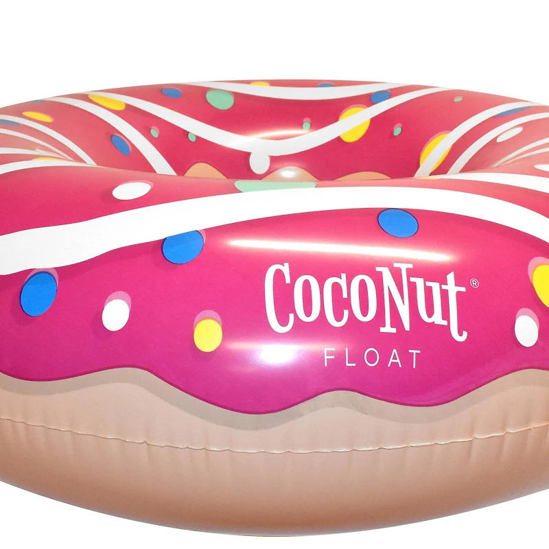 CocoNut Float 4ft. Pink Sprinkled & Glazed Donut Pool Float