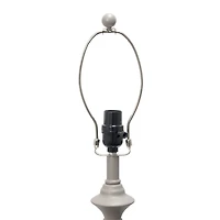 Lalia Home Gray Traditional Table and floor Lamp Set