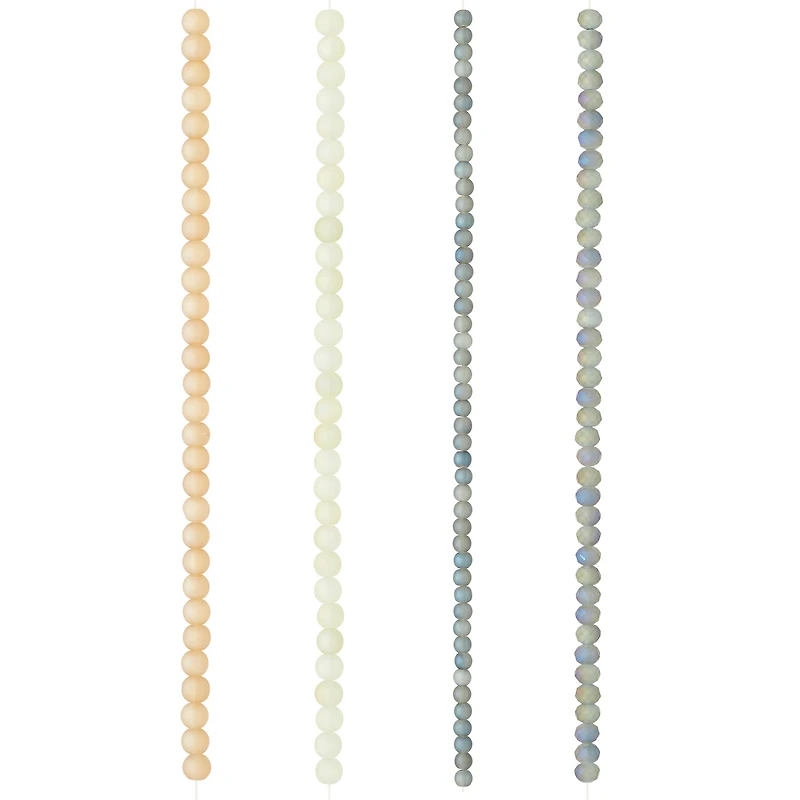 12 Pack: Pastel Pink & Purple Faceted Glass Rondelle Beads by Bead Landing™