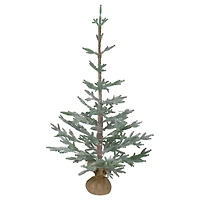 4ft. Unlit Frosted Pine Artificial Christmas Tree with Jute Base