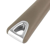 Martha Stewart Taupe Stainless Steel Handheld Grater & Zester Utensil