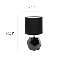 Simple Designs Round Prism Mini Table Lamp