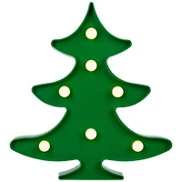 8.75" Green Christmas Tree Marquee Wall Sign