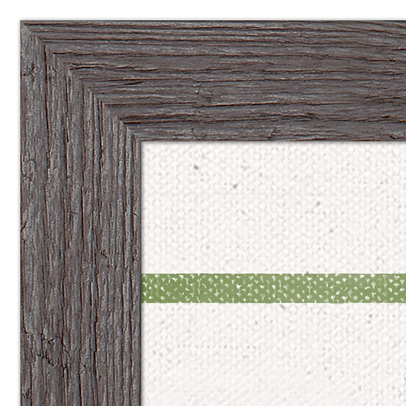 He Is Risen Green Stripes 1 16" x 20" Western Gray Framed Print