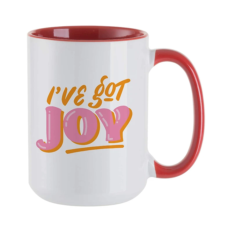 Craft Express 15oz. Red Sublimation Two Tone Mugs, 6ct.