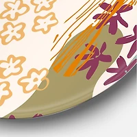 Designart - Flowers Silhouettes and Fluid Shapes