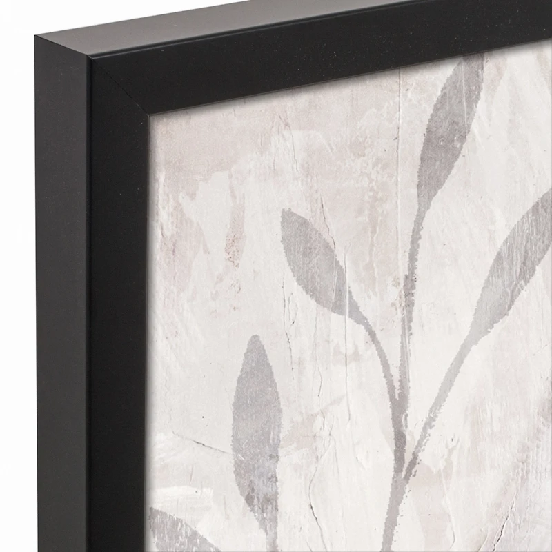 Dusty Blue Bird Black Framed Canvas