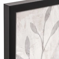 Dusty Blue Bird Black Framed Canvas