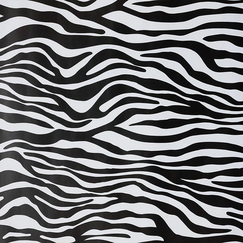 JAM Paper Safari Black & White Zebra Gift Wrap, 2ct.