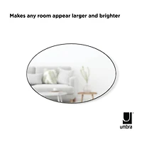 Umbra 36" Titanium Hubba Oval Mirror