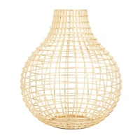 CosmoLiving by Cosmopolitan Gold Iron Modern Vase, 14" x 13" x 13"