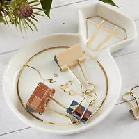 Kate Aspen White Diamond Ring Trinket Dish