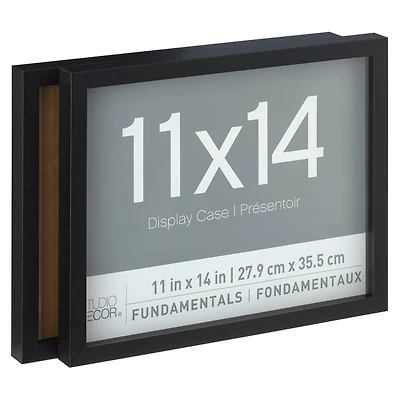 2 Pack Fundamentals 11" x 14" Black Shadow Boxes by Studio Décor®