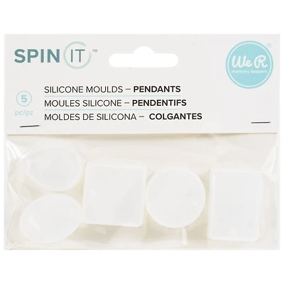 We R Memory Keepers® Spin It™ Silicone Pendant Molds, 5ct
