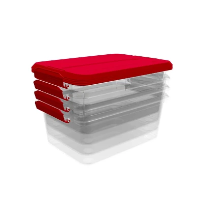 14.5qt. Latchmate Storage Boxes, 4ct. by Simply Tidy™
