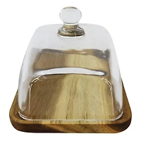 7" x 4.75" Wood Plate with Dome by Ashland®