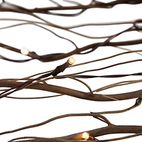 39" LED Lighted Natural Branch Bundle Christmas Decoration, Warm White Lights