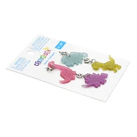 12 Packs: 4 ct. (48 total) Glittery Dinosaur Charms by Creatology™