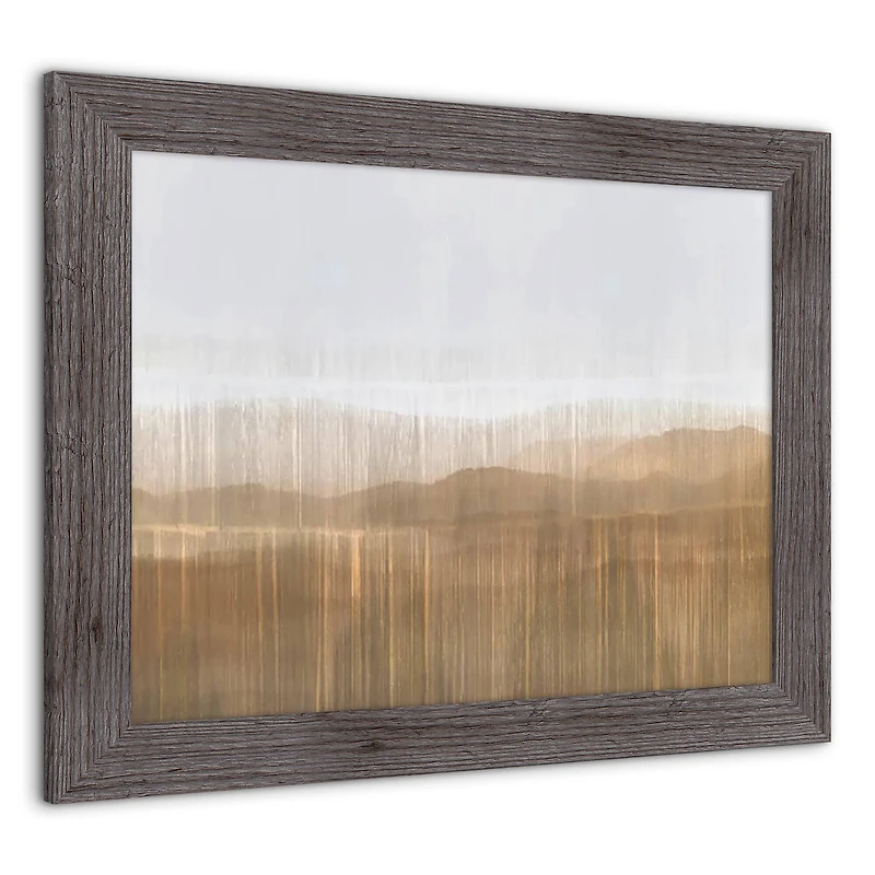 Abstract Landscape Western Gray Framed Print