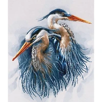 LanArte Great Blue Herons Counted Cross Stitch Kit
