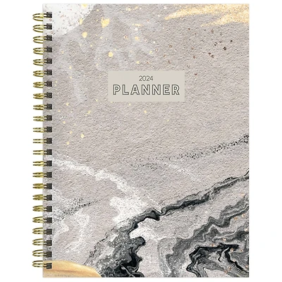 TF Publishing 2024 Stone & Marble Medium Weekly Monthly Planner