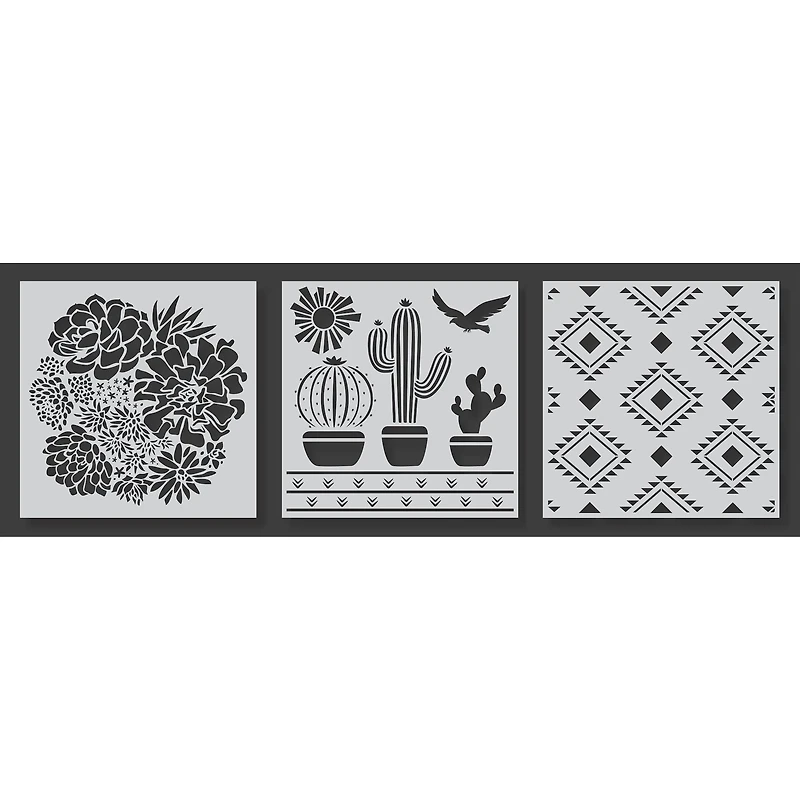 PA Essentials Southwest Collection Stencil Set