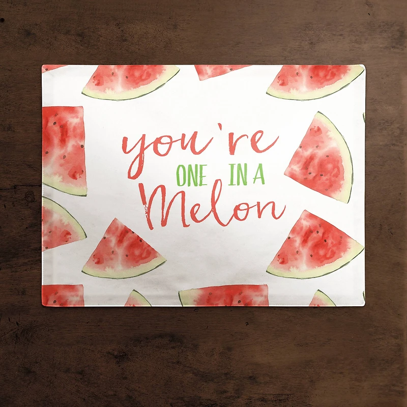 You're One in a Melon 18" x 14" Cotton Twill Placemat