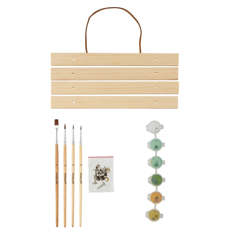 8" x 10" Yellow Vase with Daisies Paint-by-Number Kit with Wood Display Hanger by Artist's Loft®