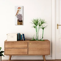 Stupell Industries Nautical Pelican Beach Post with Sea Shell Canvas Wall Art